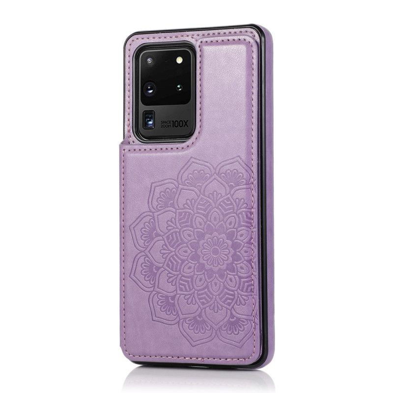 Coque Samsung Galaxy S20 Ultra Porte-cartes Impression Mandala