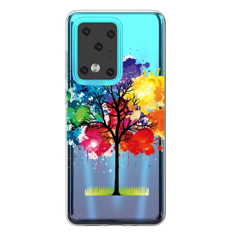 Coque Samsung Galaxy S20 Ultra Transparente Arbre Aquarelle