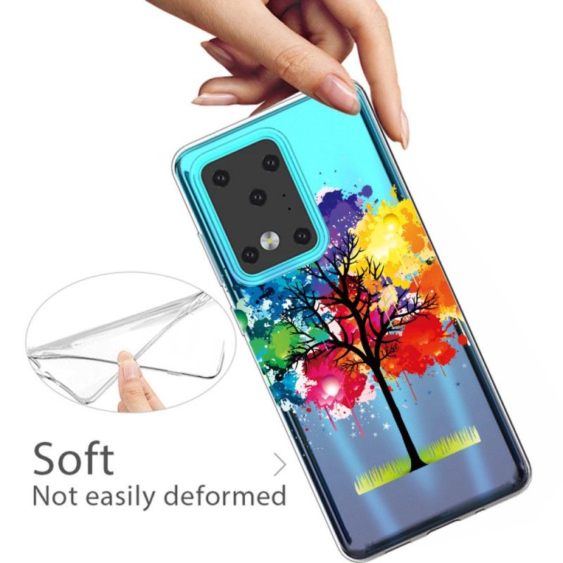 Coque Samsung Galaxy S20 Ultra Transparente Arbre Aquarelle