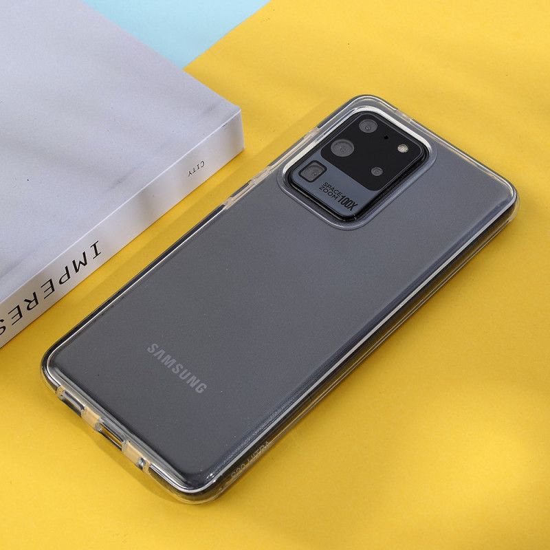 Coque Samsung Galaxy S20 Ultra Transparente Rebords Colorés