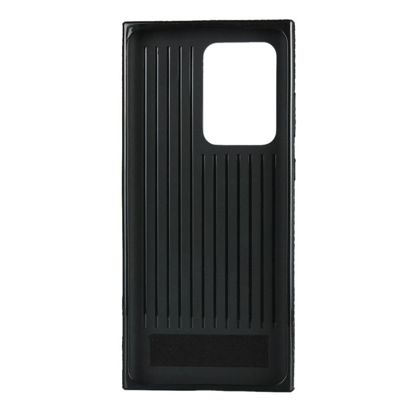 Coque Samsung Galaxy S20 Ultra Véritable Cuir Litchi Avec Lanière