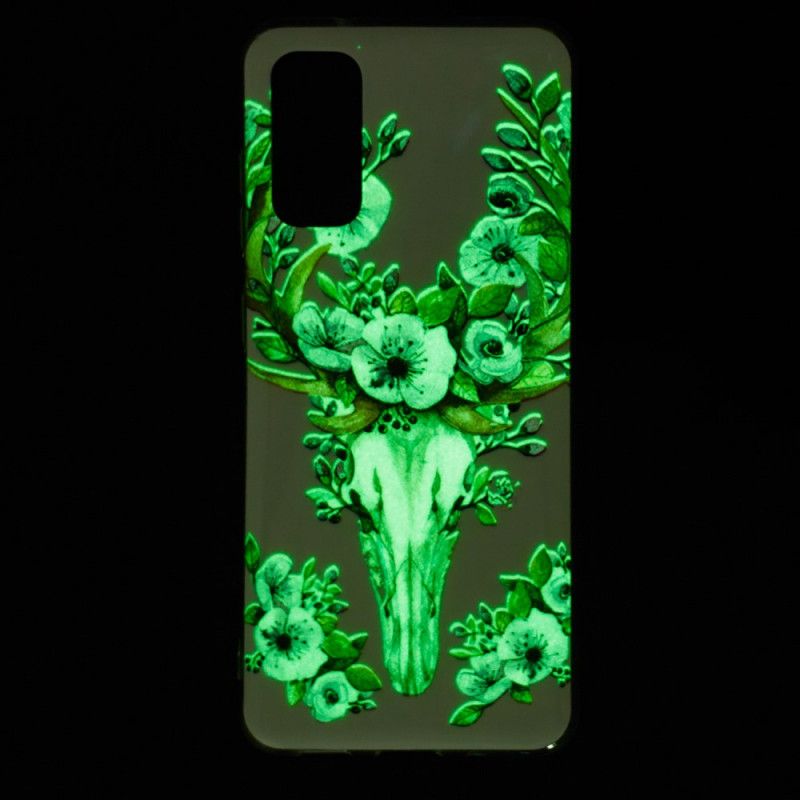 Coque Samsung Galaxy S20 Wapiti Fleuri Fluorescente