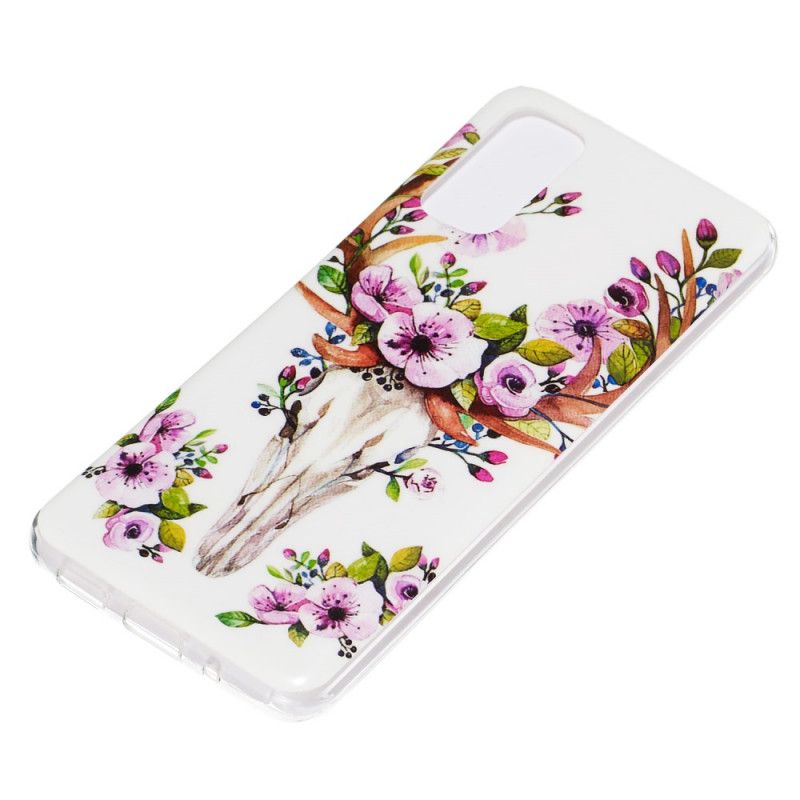 Coque Samsung Galaxy S20 Wapiti Fleuri Fluorescente