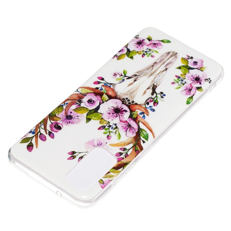 Coque Samsung Galaxy S20 Wapiti Fleuri Fluorescente