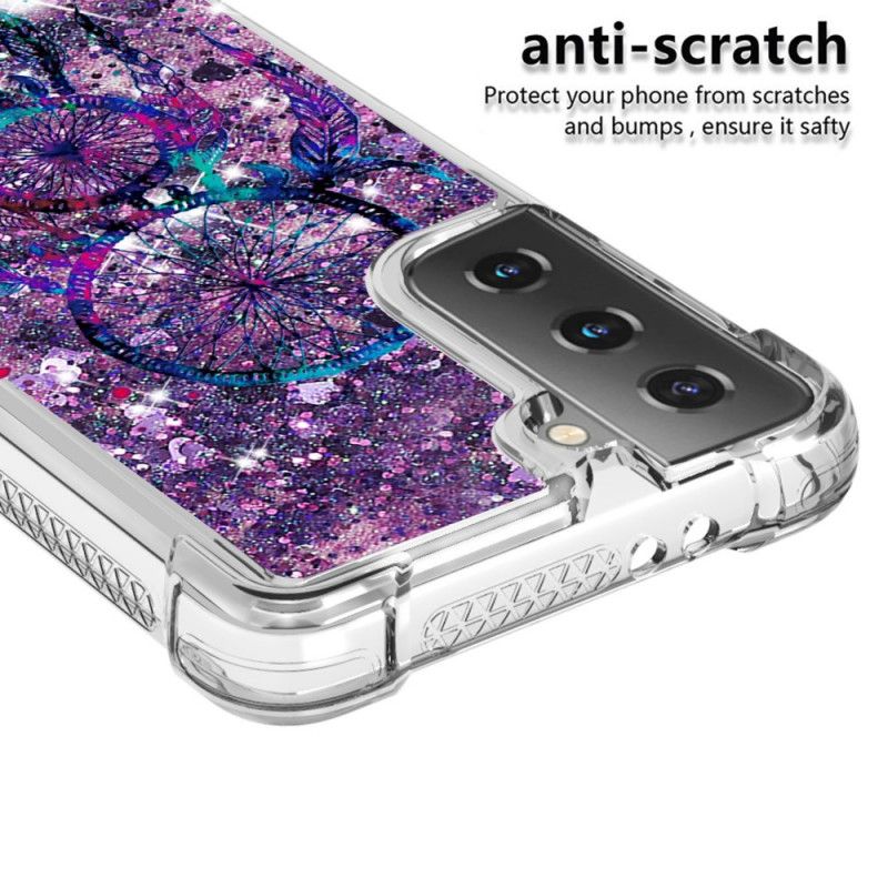 Coque Samsung Galaxy S21 5g Attrape Rêves Paillettes