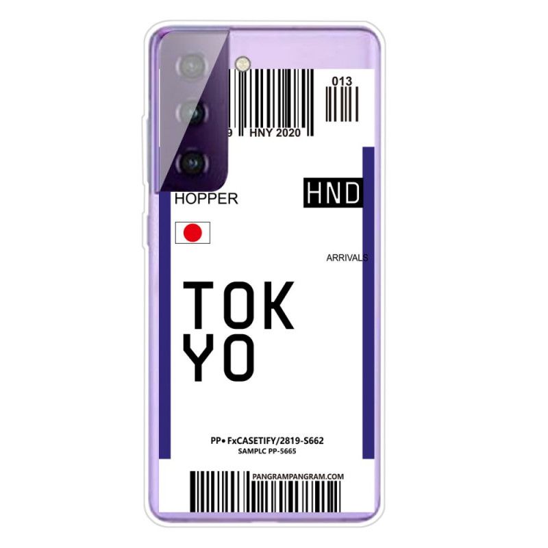 Coque Samsung Galaxy S21 5g Boarding Pass To Tokyo