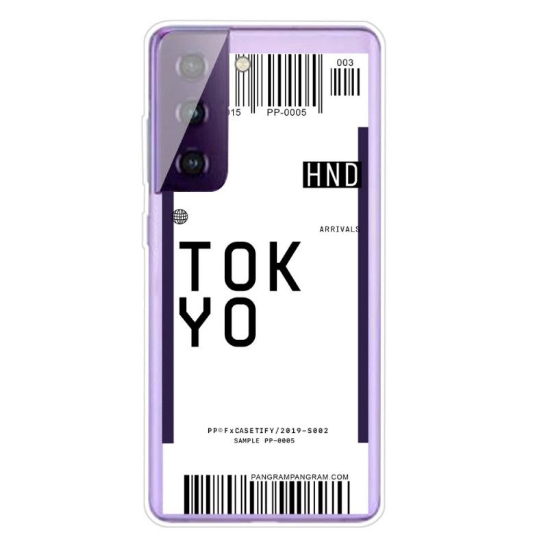 Coque Samsung Galaxy S21 5g Boarding Pass To Tokyo