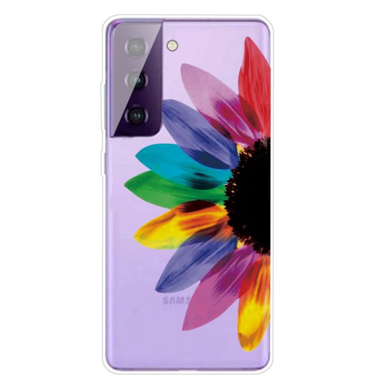 Coque Samsung Galaxy S21 5g Fleur Colorée