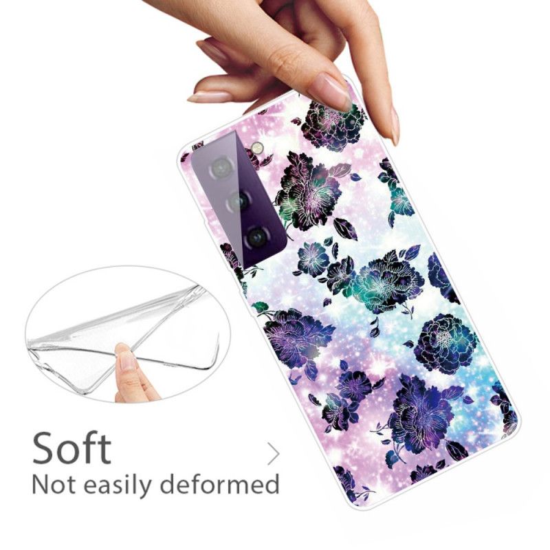 Coque Samsung Galaxy S21 5g Fleurs Vintage Colorées