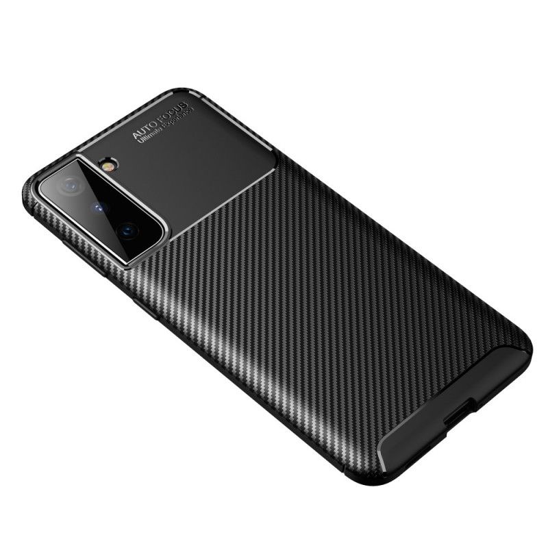 Coque Samsung Galaxy S21 5g Flexible Texture Fibre Carbone