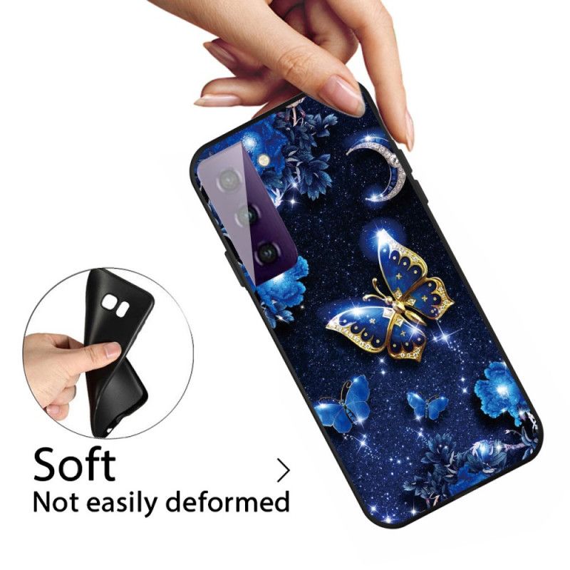 Coque Samsung Galaxy S21 5g Papillon La Nuit