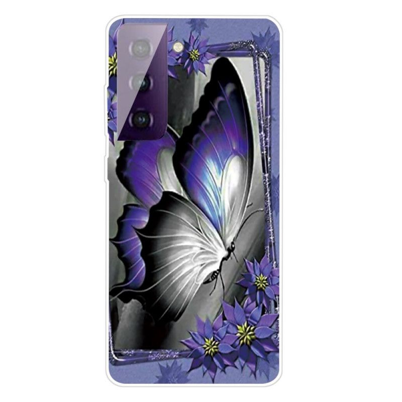 Coque Samsung Galaxy S21 5g Papillon Royal