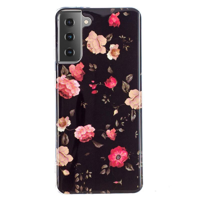 Coque Samsung Galaxy S21 5g Série Floralies Fluorescente