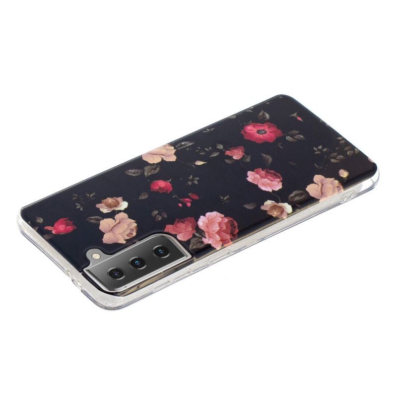 Coque Samsung Galaxy S21 5g Série Floralies Fluorescente