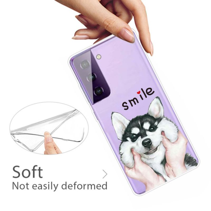 Coque Samsung Galaxy S21 5g Smile Dog