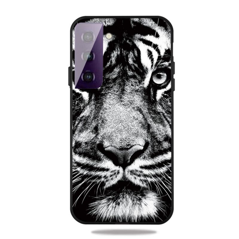 Coque Samsung Galaxy S21 5g Tigre Noir Et Blanc