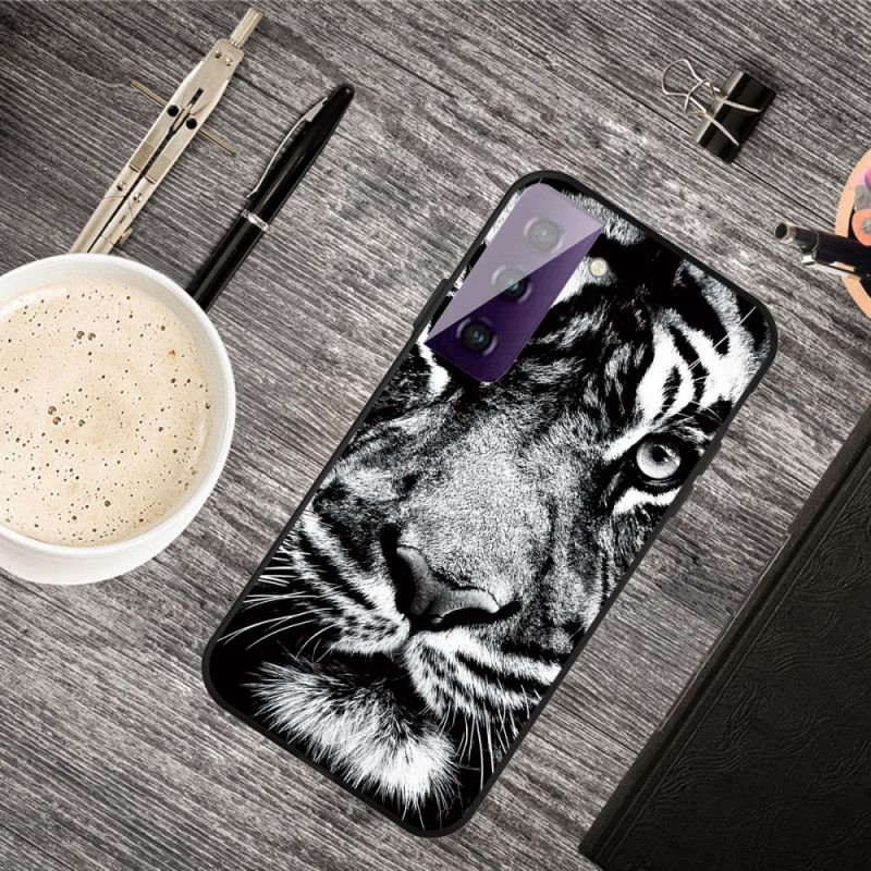 Coque Samsung Galaxy S21 5g Tigre Noir Et Blanc