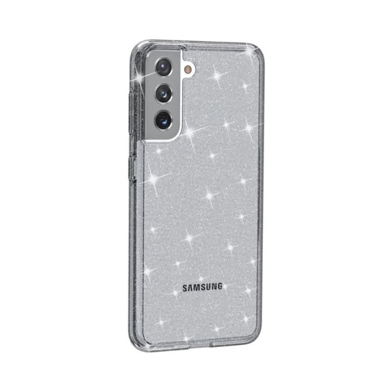 Coque Samsung Galaxy S21 5g Transparente Paillettes