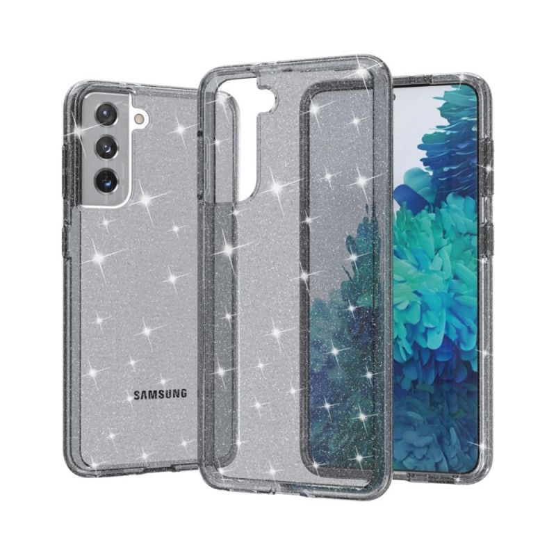 Coque Samsung Galaxy S21 5g Transparente Paillettes