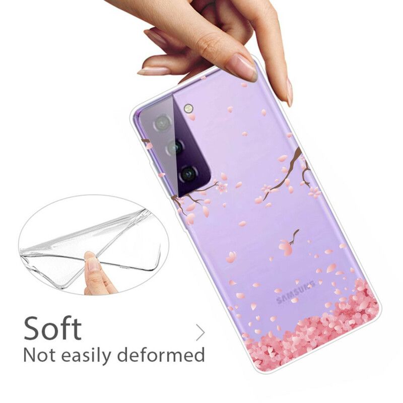 Coque Samsung Galaxy S21 FE Branches À Fleurs