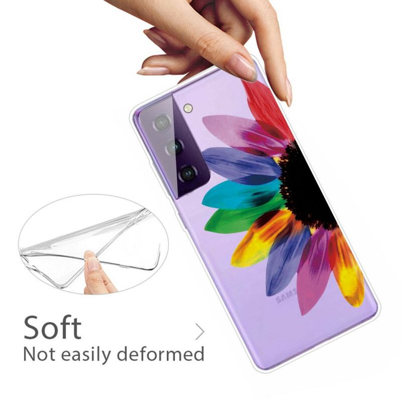 Coque Samsung Galaxy S21 FE Fleur Colorée