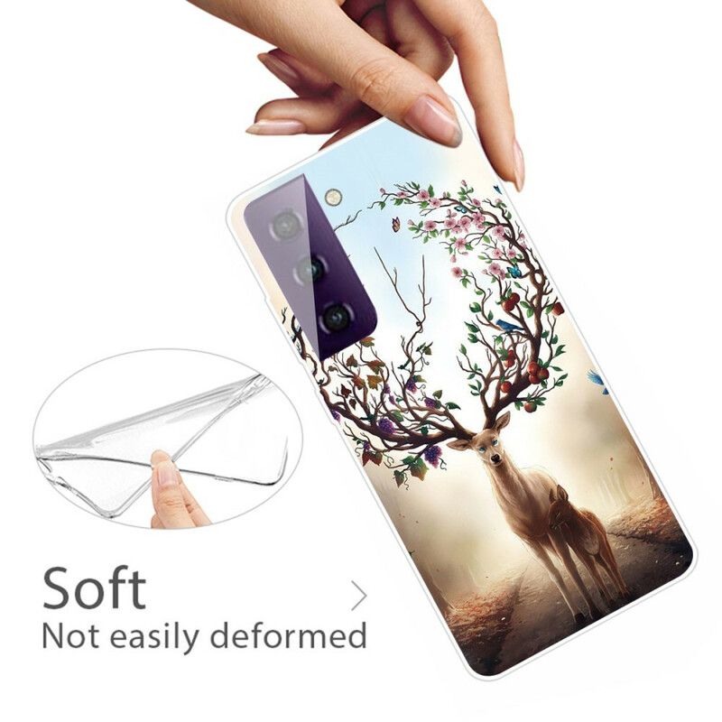 Coque Samsung Galaxy S21 FE Flexible Cerf