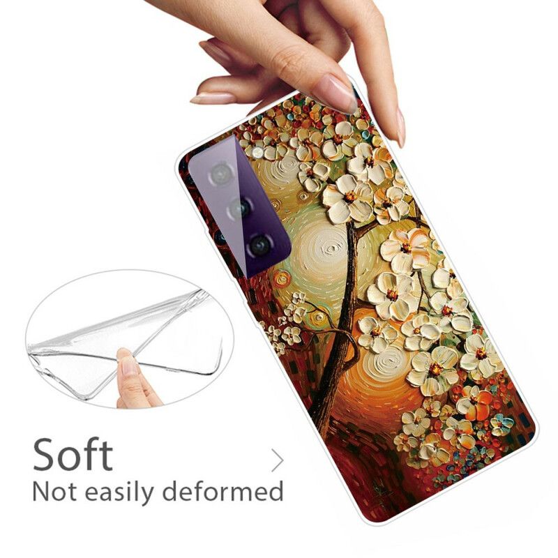 Coque Samsung Galaxy S21 FE Flexible Fleurs