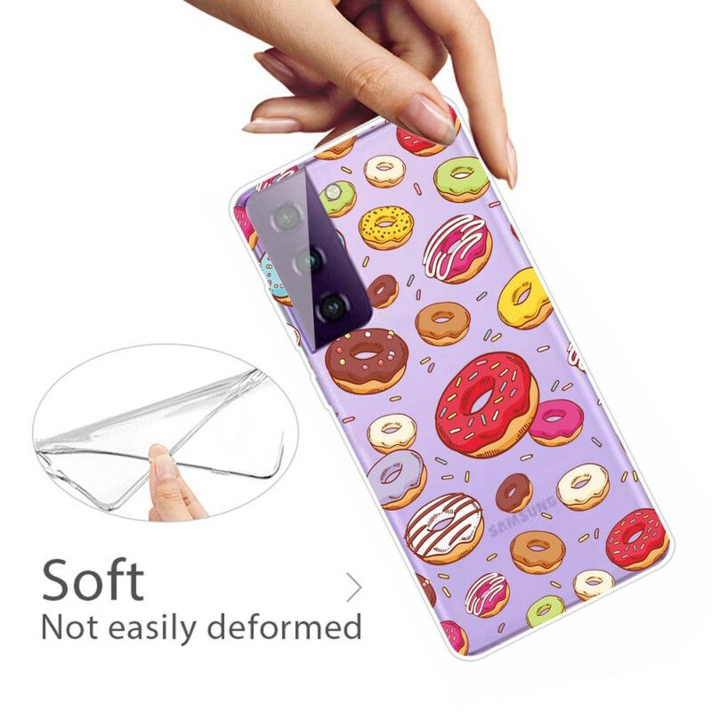 Coque Samsung Galaxy S21 FE Love Donuts