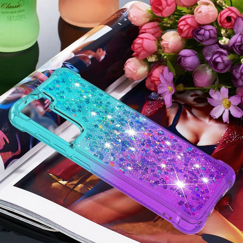 Coque Samsung Galaxy S21 FE Paillettes Colors