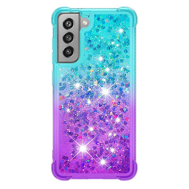 Coque Samsung Galaxy S21 FE Paillettes Colors