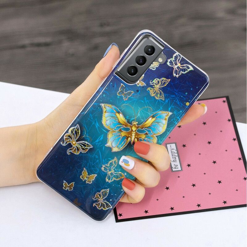 Coque Samsung Galaxy S21 FE Papillons Design