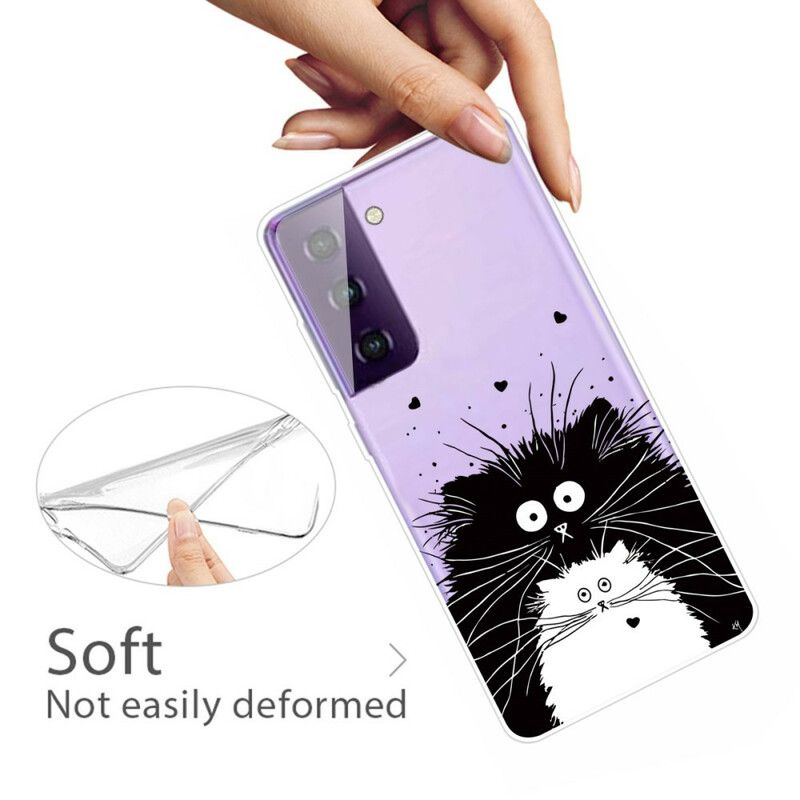 Coque Samsung Galaxy S21 FE Regarde Les Chats