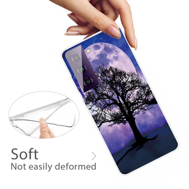 Coque Samsung Galaxy S21 Plus 5g Arbre Et Lune