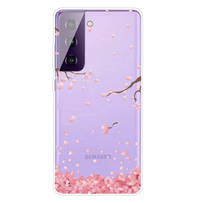 Coque Samsung Galaxy S21 Plus 5g Branches À Fleurs