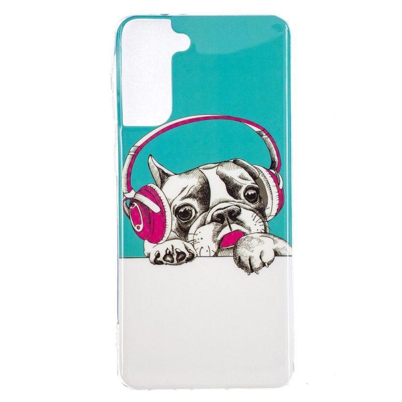 Coque Samsung Galaxy S21 Plus 5g Chien Fluorescente