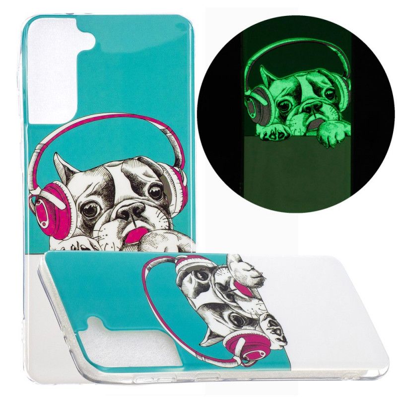 Coque Samsung Galaxy S21 Plus 5g Chien Fluorescente