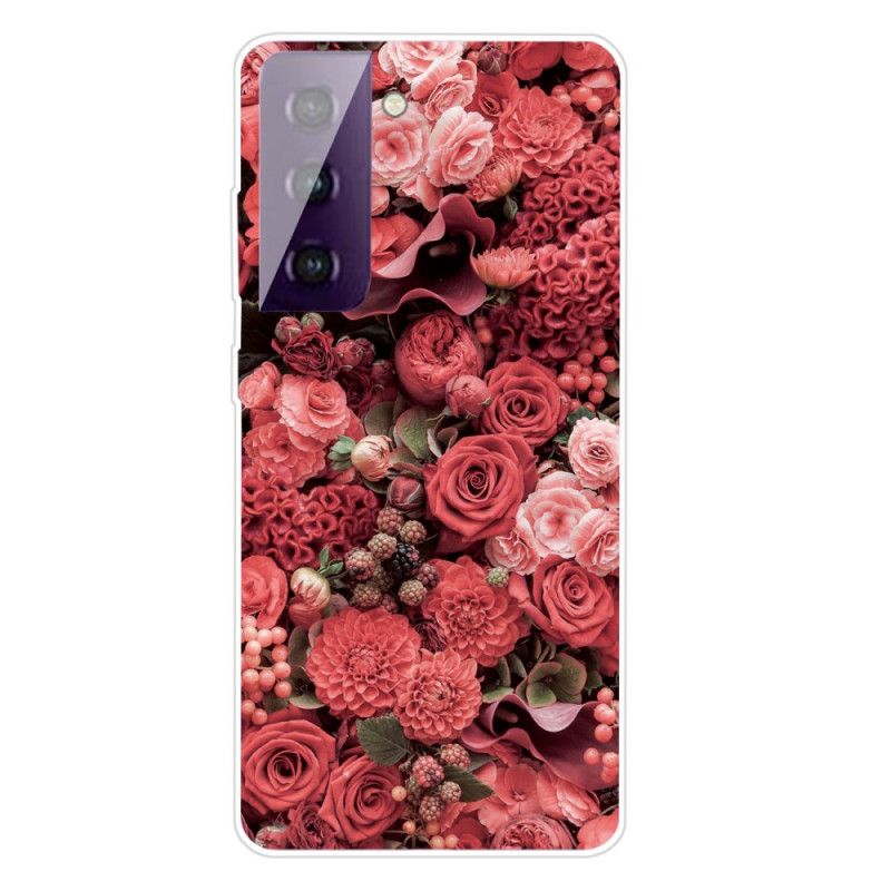 Coque Samsung Galaxy S21 Plus 5g Fleurs Intenses