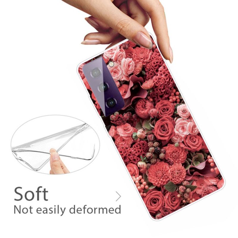 Coque Samsung Galaxy S21 Plus 5g Fleurs Intenses