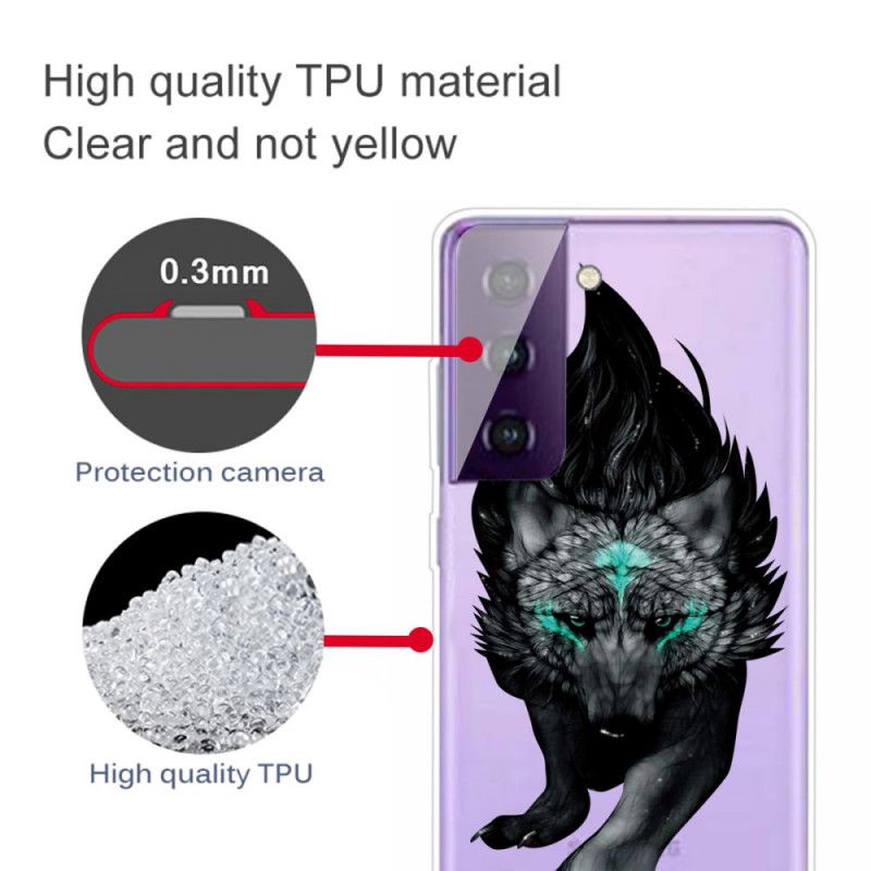 Coque Samsung Galaxy S21 Plus 5g Loup Graphique