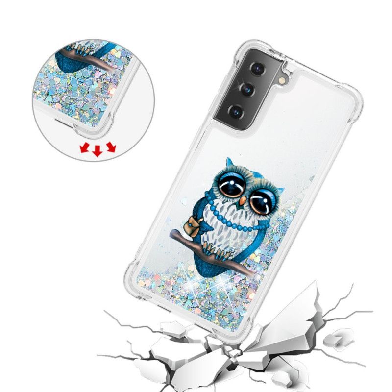 Coque Samsung Galaxy S21 Plus 5g Miss Hibou Paillettes