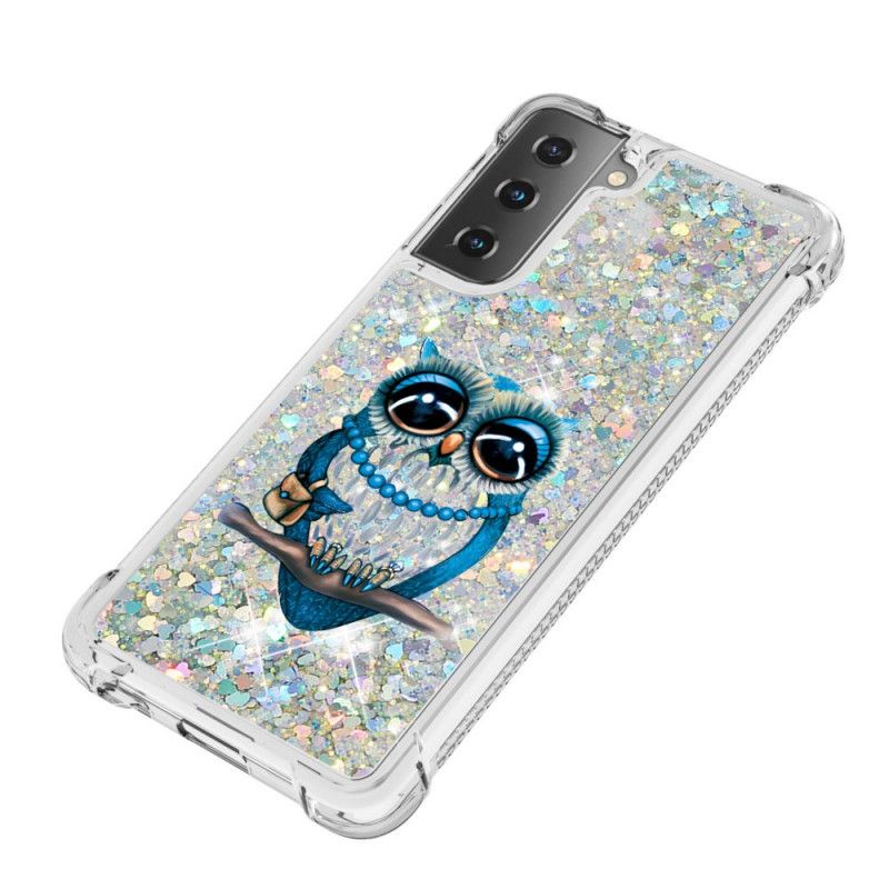 Coque Samsung Galaxy S21 Plus 5g Miss Hibou Paillettes