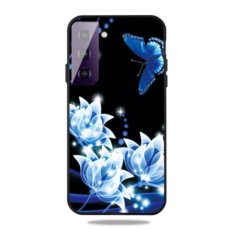 Coque Samsung Galaxy S21 Plus 5g Papillon La Nuit