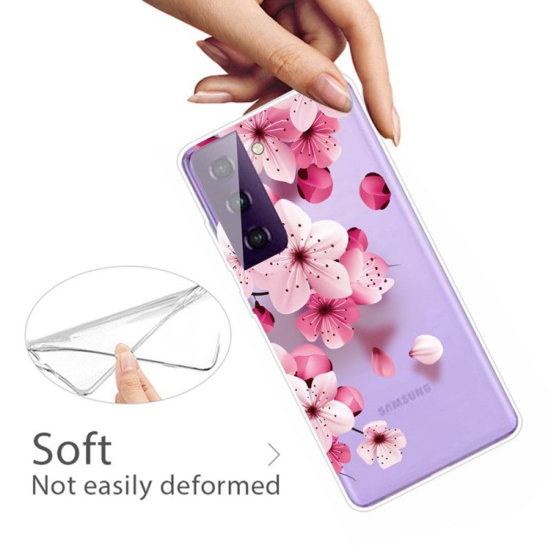 Coque Samsung Galaxy S21 Plus 5g Petites Fleurs Roses