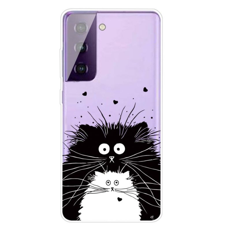 Coque Samsung Galaxy S21 Plus 5g Regarde Les Chats