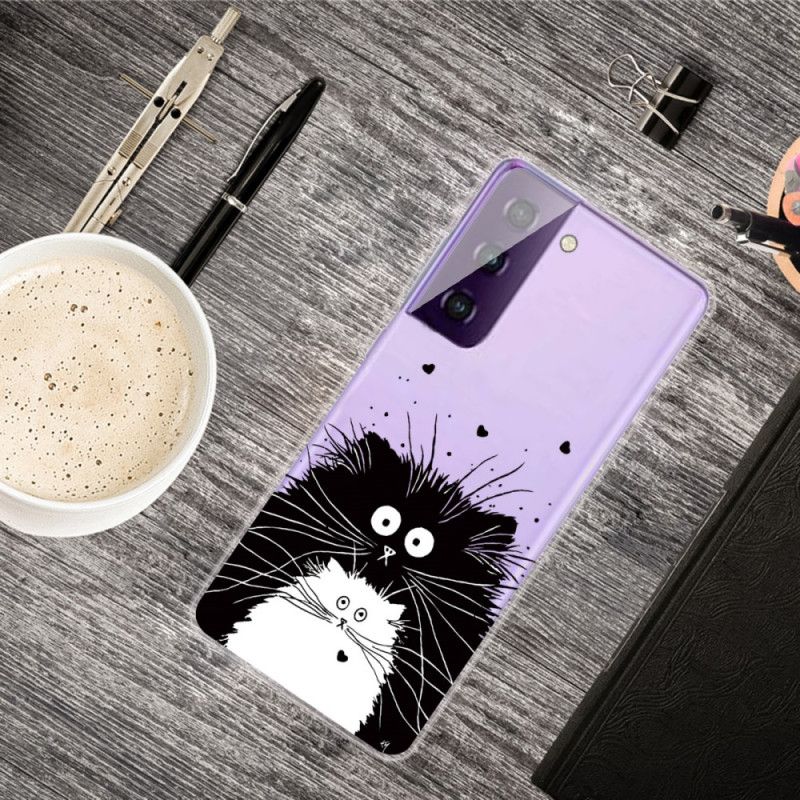 Coque Samsung Galaxy S21 Plus 5g Regarde Les Chats