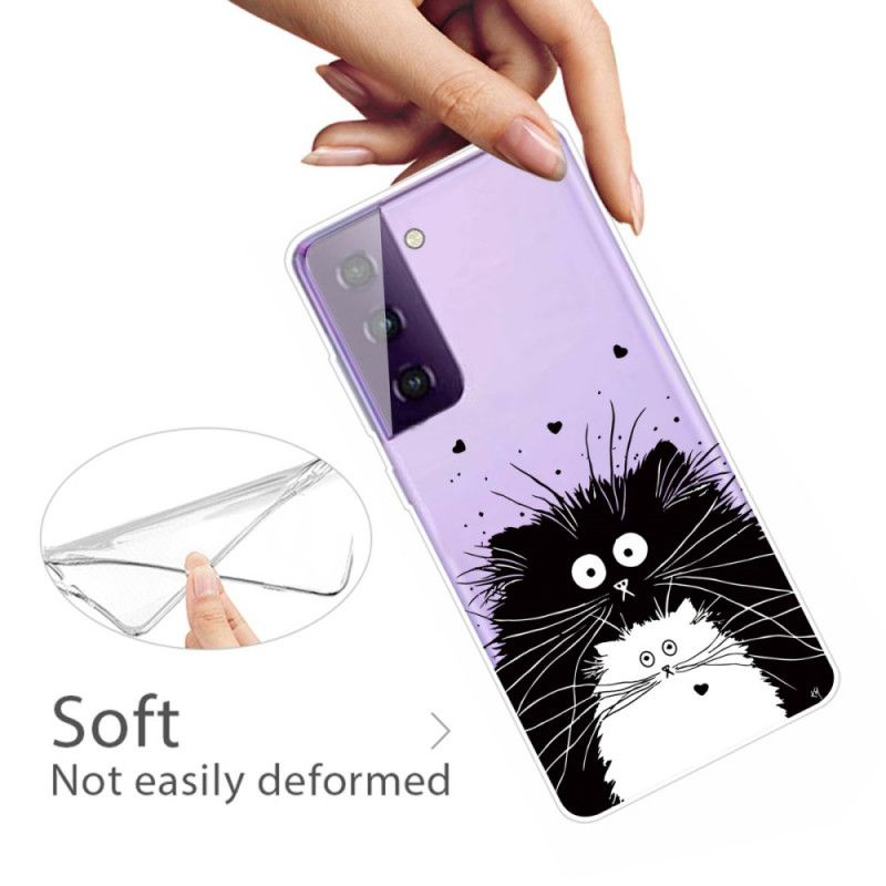 Coque Samsung Galaxy S21 Plus 5g Regarde Les Chats