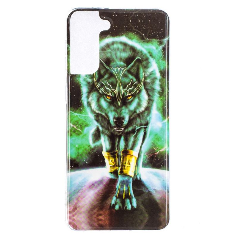 Coque Samsung Galaxy S21 Plus 5g Série Loup Fluorescente