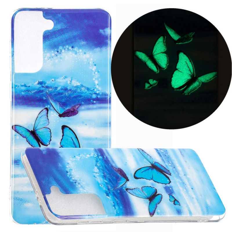 Coque Samsung Galaxy S21 Plus 5g Série Papillons Fluorescente