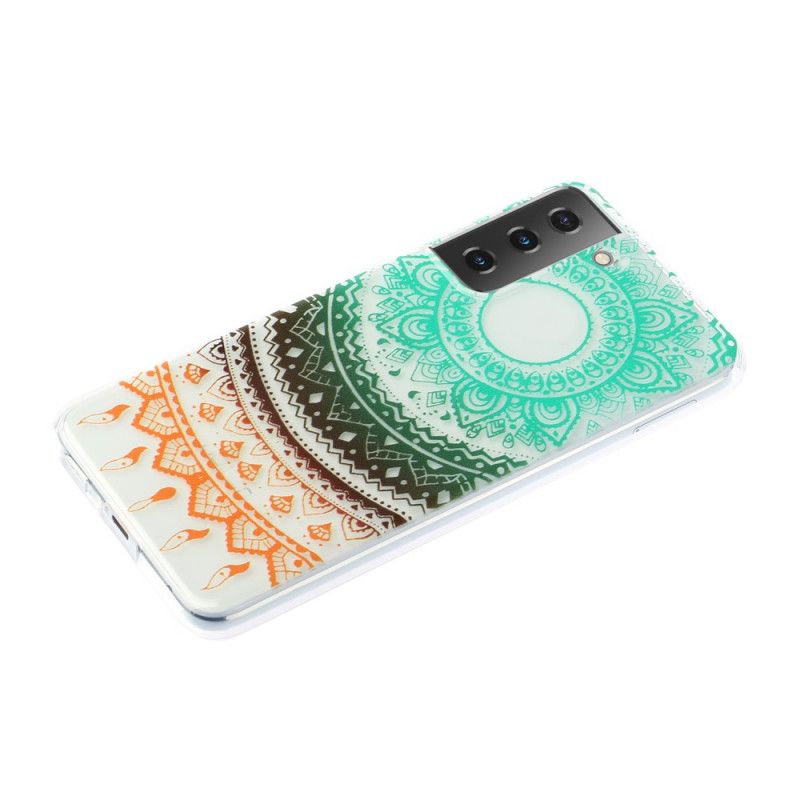 Coque Samsung Galaxy S21 Plus 5g Transparente Fleur Mandala