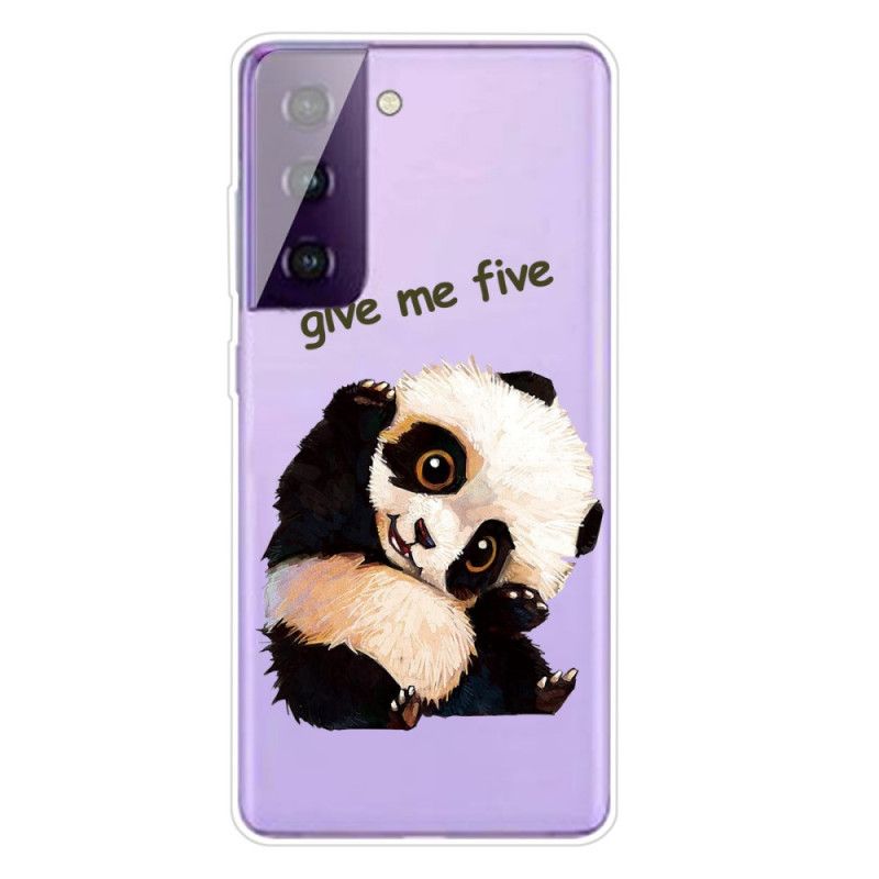 Coque Samsung Galaxy S21 Plus 5g Transparente Panda Give Me Five